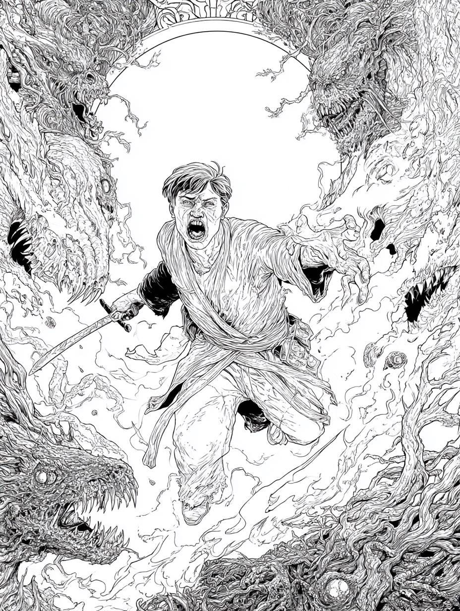 Horror Drawing.pdf 300+ Horror Coloring Pages Bundle for Adults PDF | Massive Collection ...