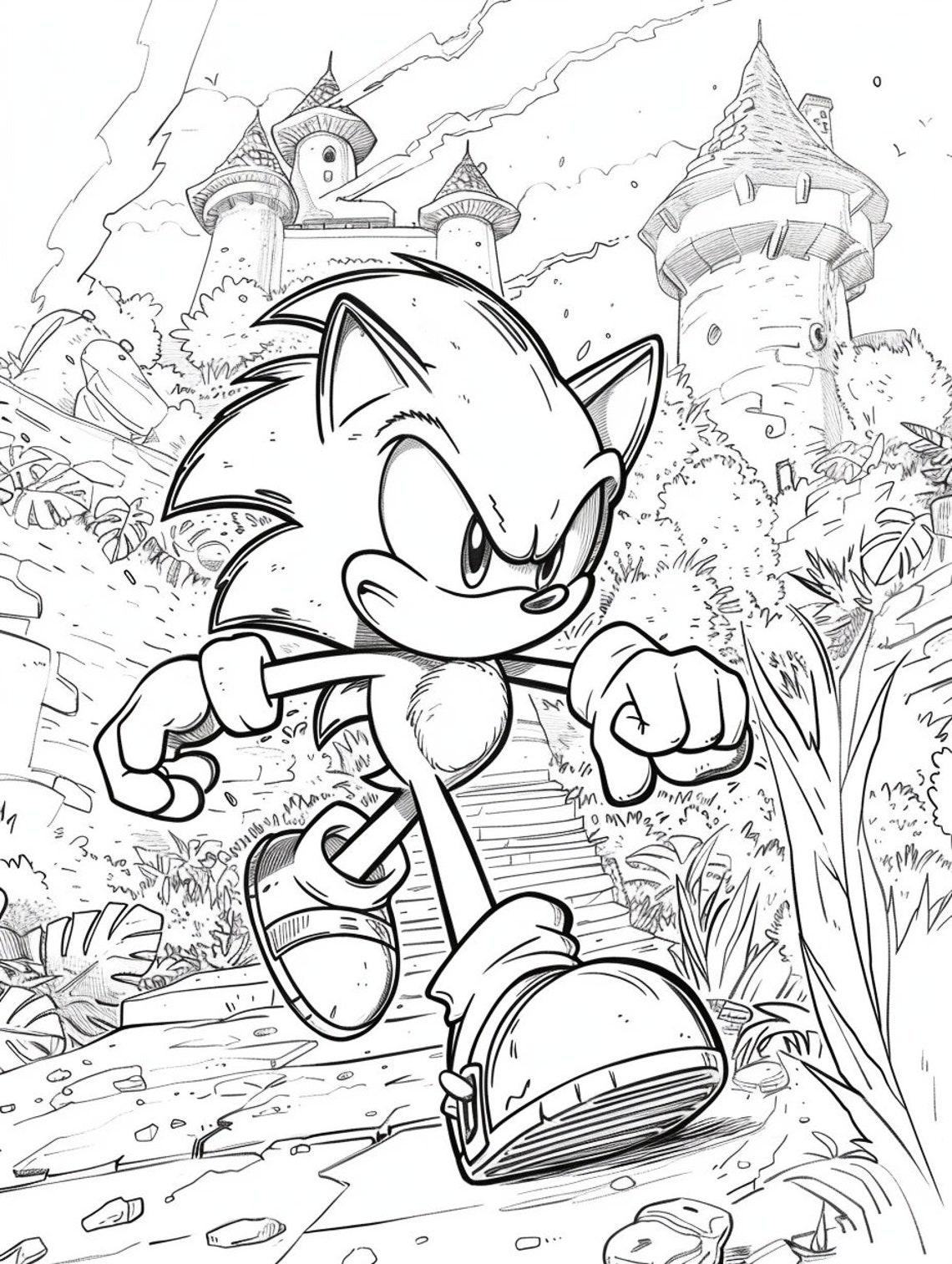 The Ultimate Sonic Coloring Adventure - 300+ Printable Digital Download