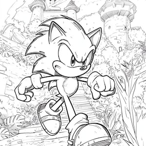 The Ultimate Sonic Coloring Adventure - 300+ Printable Digital Download