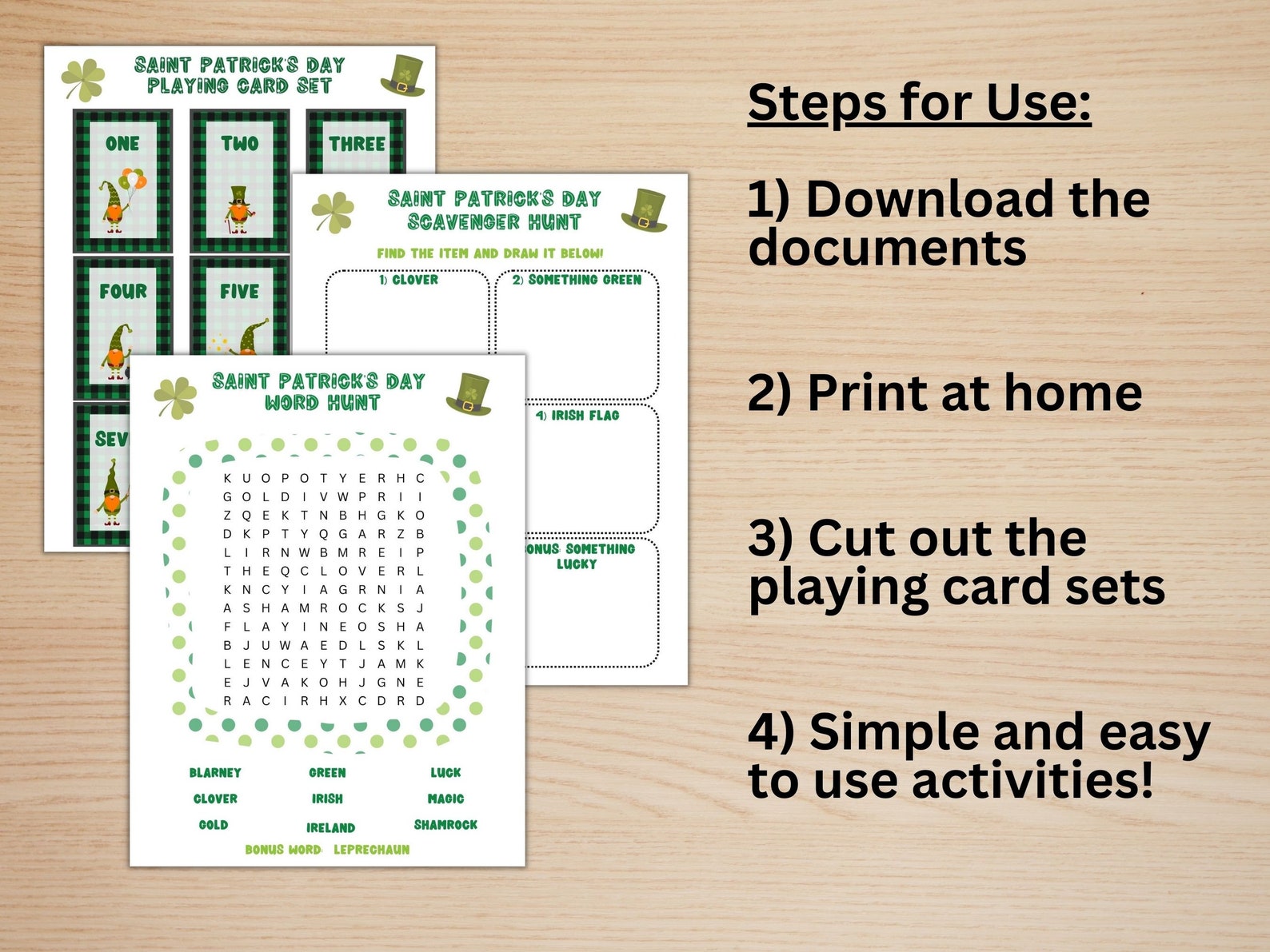 Saint Patricks Day Printable Activity Bundle - Etsy