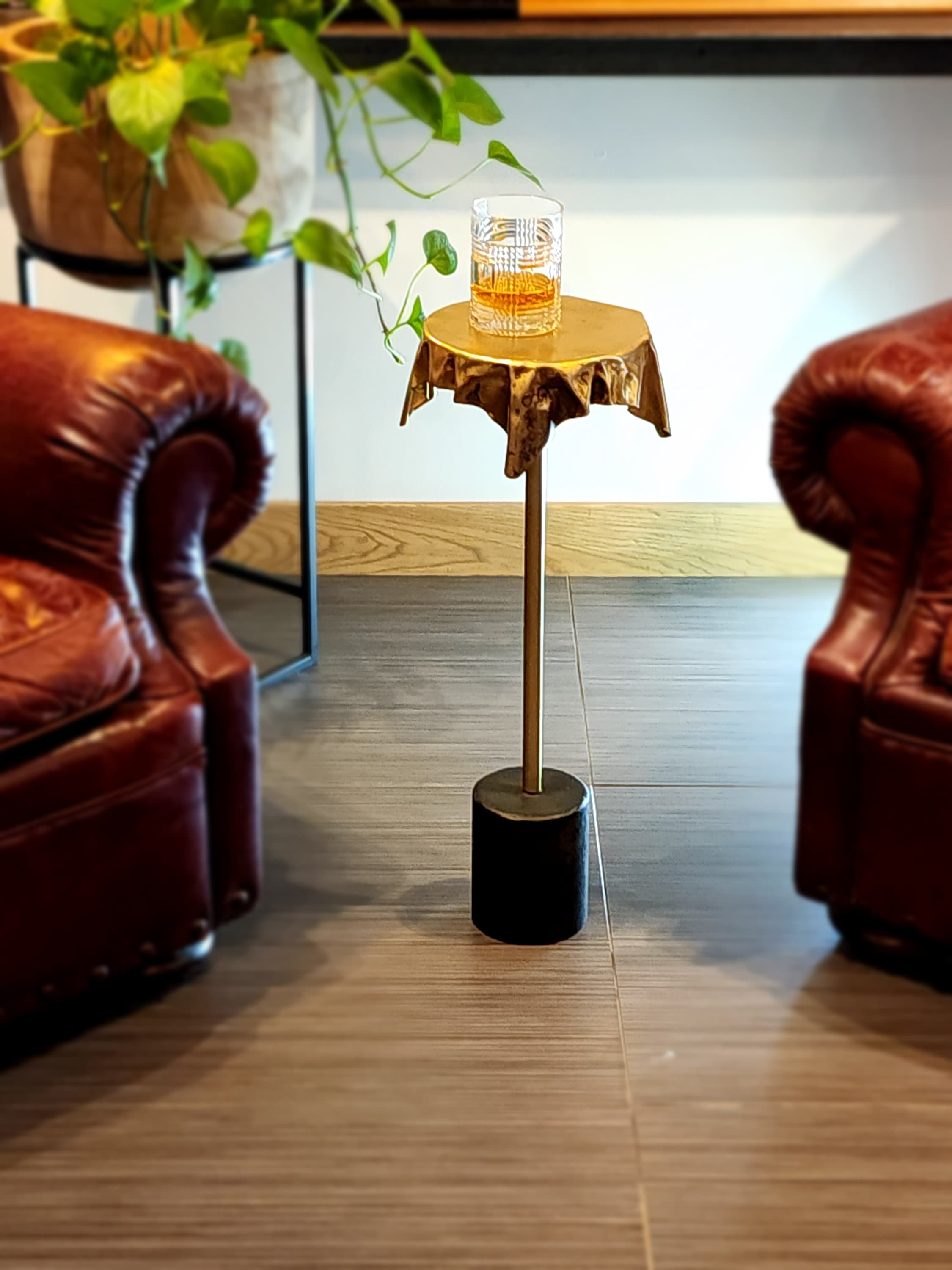 Drink Table / Cocktail Table /brass Drink Table /end Table / Brass ...