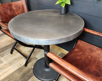 Round Table/Zinc Table/Metal Table/Dining Table/Bistro Table/Coffee Table/Oval Table/Restaurant Table/Kitchen table/Table Top
