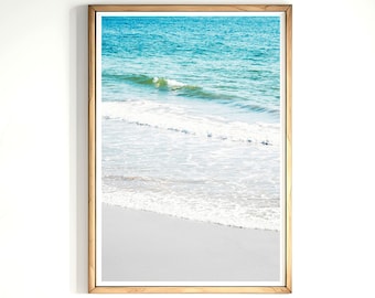 Waves Seascape Photography Digital Art Instant Download Ocean Waves Print Digital Download White Sand Beach Printable Art Coastal Wall Decor