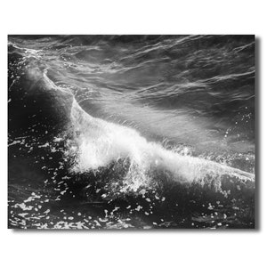 Black and White Surf Print Digital Download Black White Ocean Waves Photography Printable Art Instant Download Coastal Wall Art Beach Print