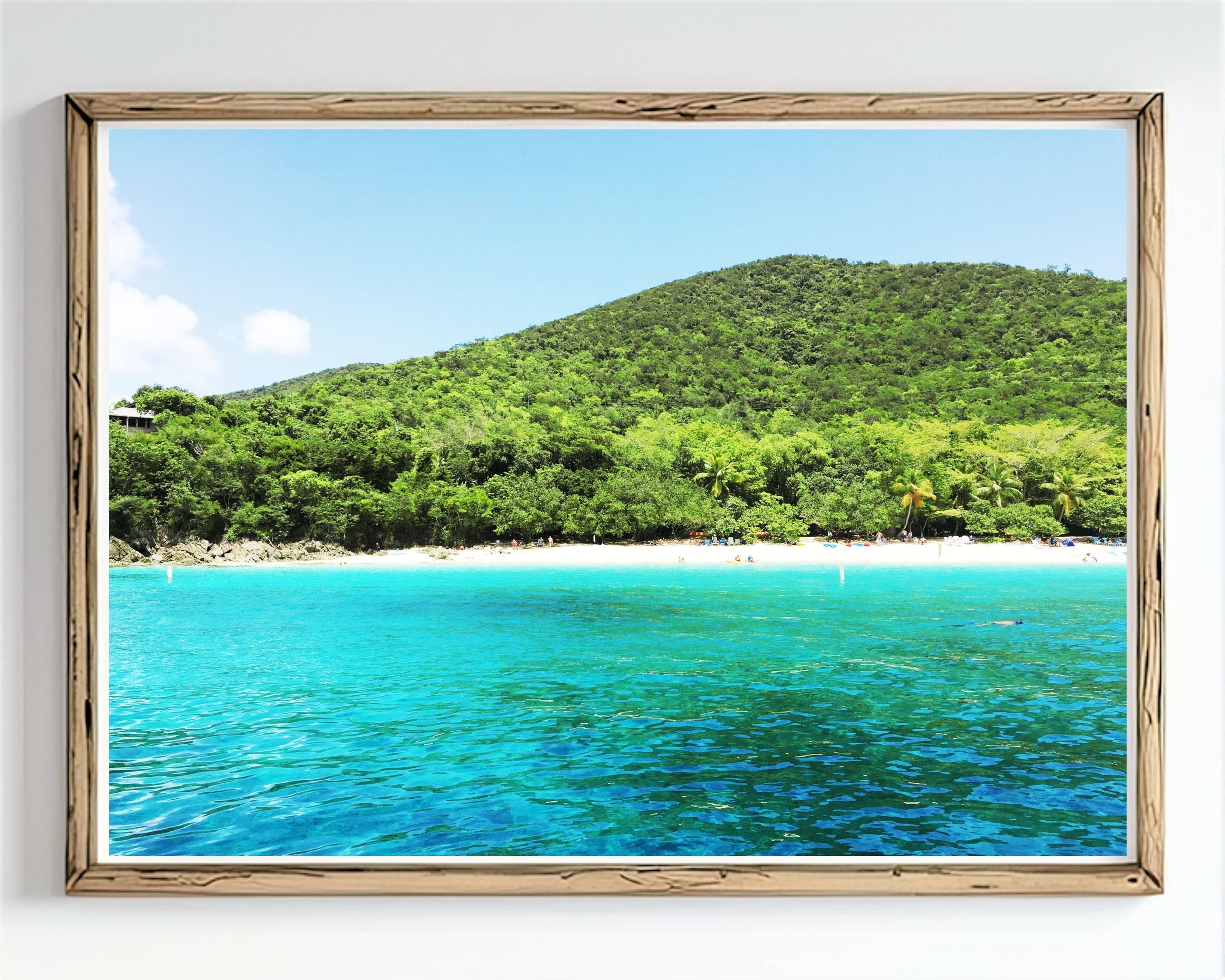 St. Thomas Beach Photography Art Print Digital Download Etsy