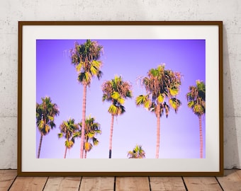 Palm Trees Photography Printable Art Instant Download Palm Print Digital Download Tropical Trees Wall Art Palm Trees Sunset Art Print Poster