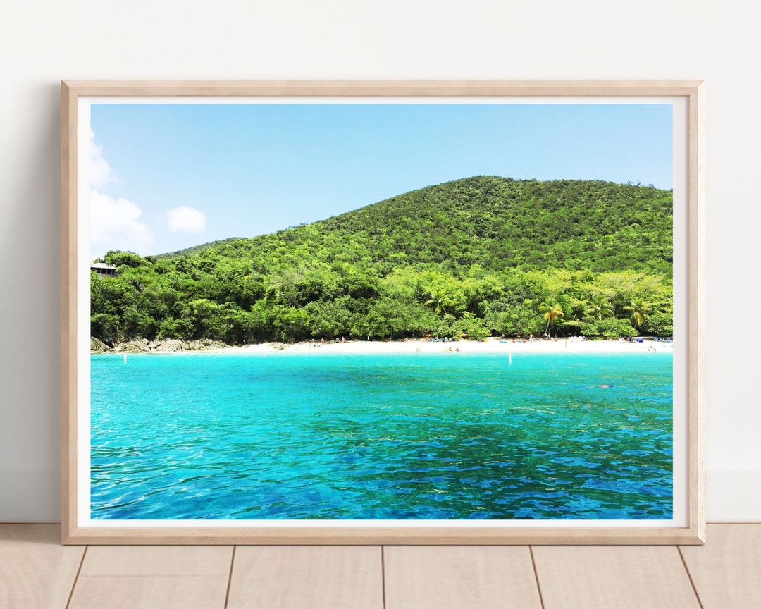 St. Thomas Beach Photography Art Print Digital Download Caribbean