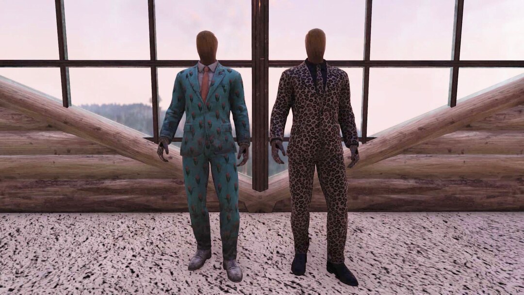 Jaguar and Tulip Sky Blue Suit Pant Combo Set XBOX Fallout Etsy