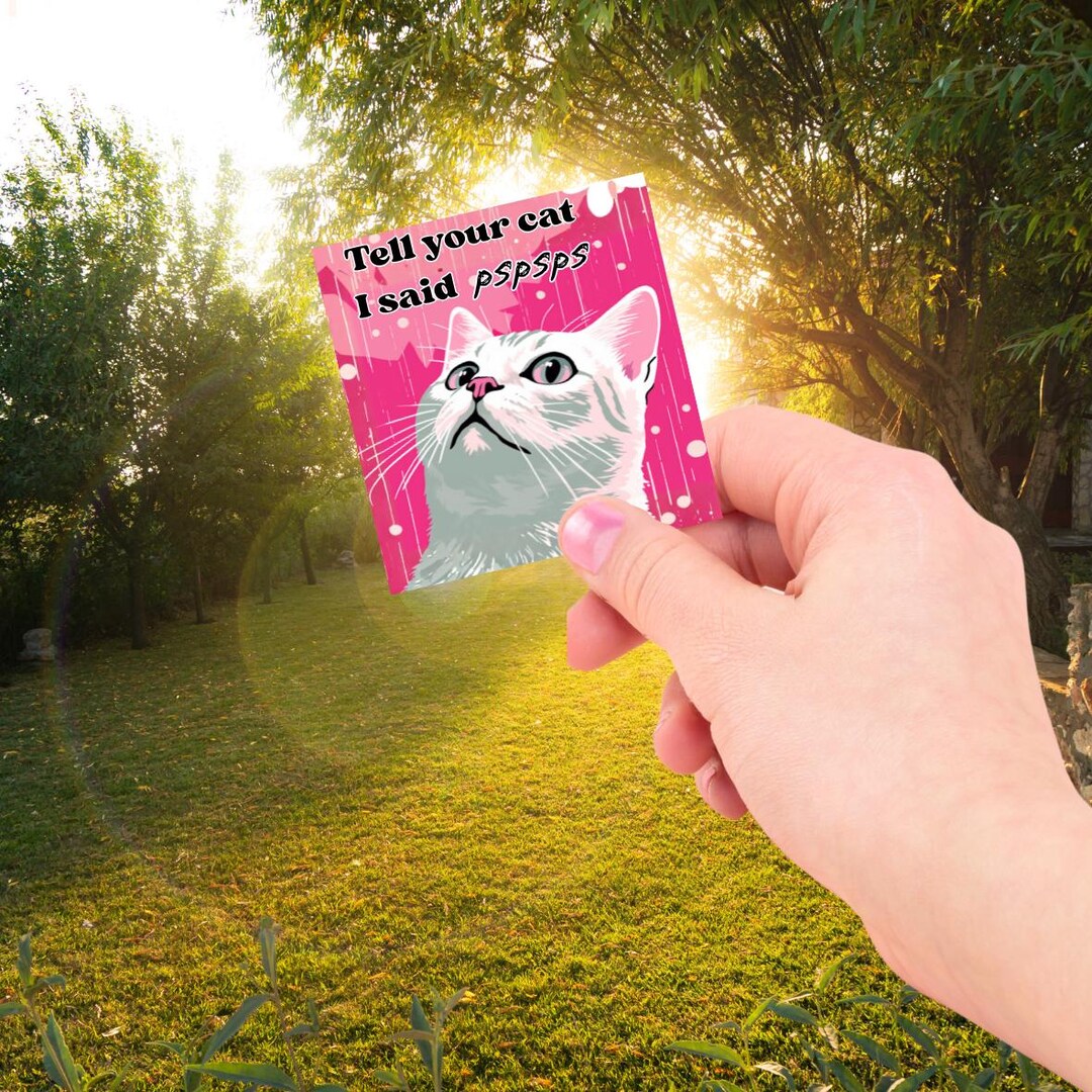 Sticker: Tell Your Cat - Etsy