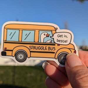 Struggle bus sticker