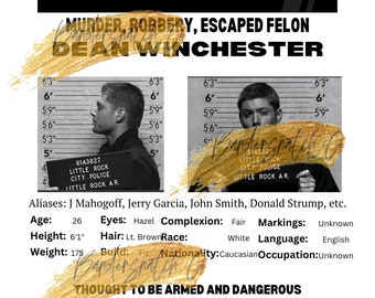 Pósters de búsqueda de Sam y Dean Winchester, Supernatural, descarga
