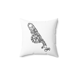 Reined Cow Horse-Inspired Spade Bit Pillow | Western Décor | Equestrian Home