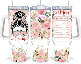 Mom Life 40oz gesublimeerde Quencher Tumbler