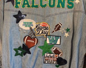 Sport Patch Denim Shirt Customizable
