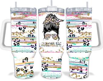 Mom Life 40oz gesublimeerde Quencher Tumbler
