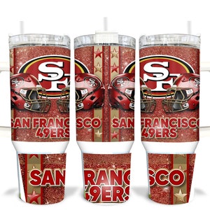 San Francisco Football Sublimated 40oz Quencher Tumbler