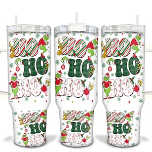 Christmas Ho Ho Ho Sublimated 40oz Quencher Tumbler