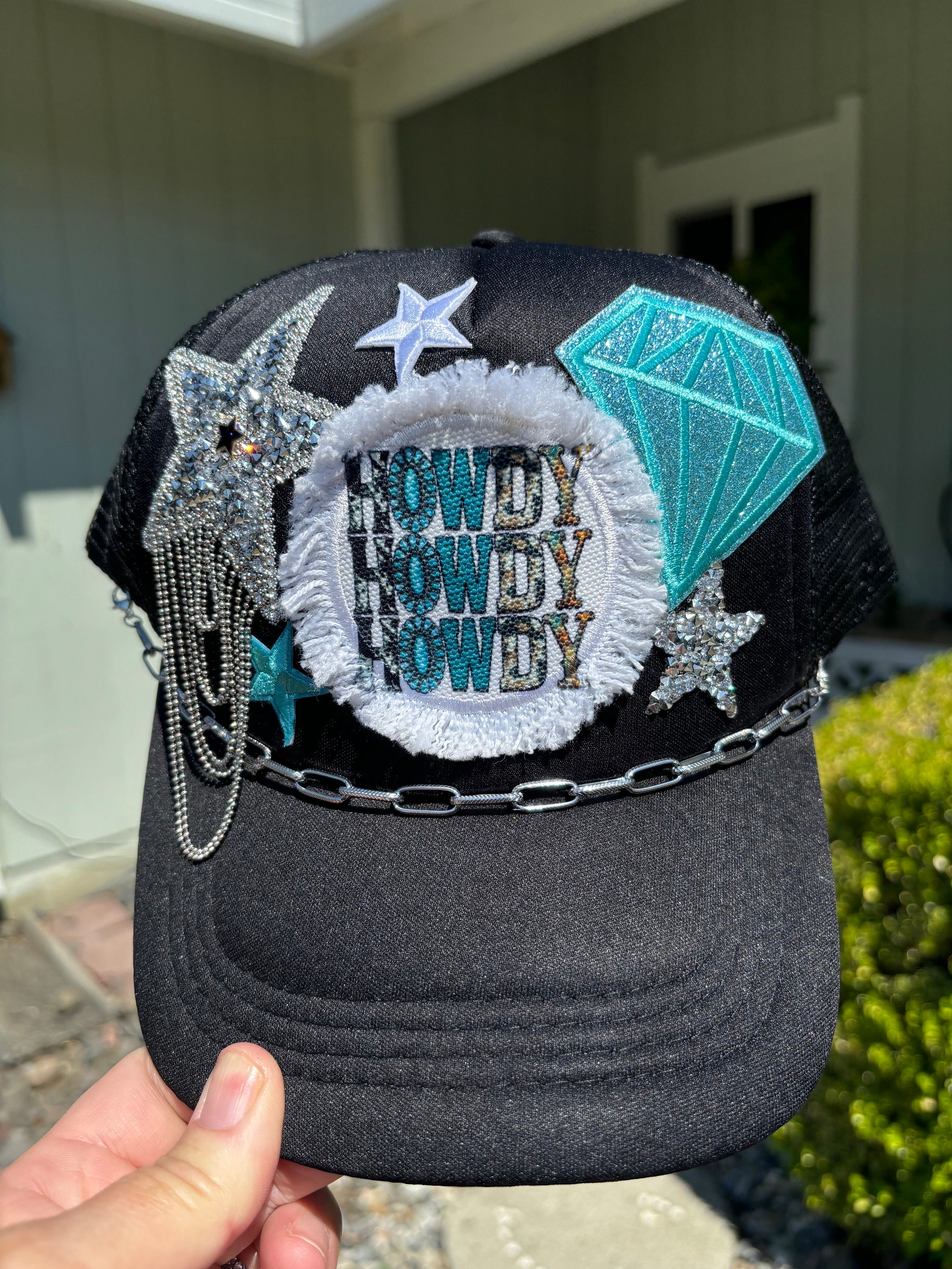 Trucker Patch Hat Howdy Cowgirl Theme
