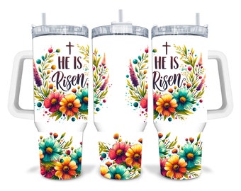 He is Risen Easter gesublimeerde blusbeker van 40 oz