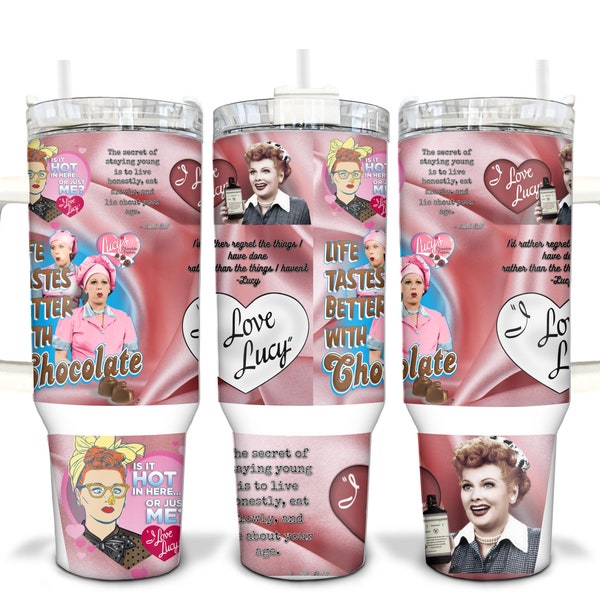 I Love Lucy Show Sublimated 40oz Quencher Tumbler