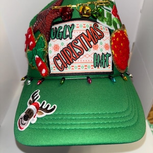 Trucker Patch Hat Ugly Christmas Hat 2 Theme