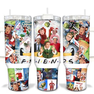 Christmas Friends Sublimated 40oz Quencher Tumbler