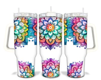 Vaso Quencher Sublimado Mandala de 40oz