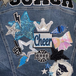 Sport Mom Patch Denim Jacket Customizable