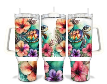 Turtles Sublimated 40oz Quencher Tumbler