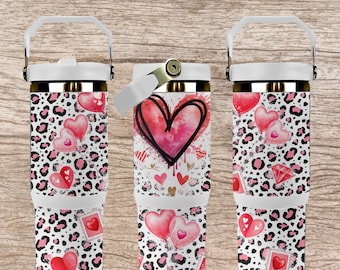 Valentinstag Herz Sublimierte 30 Unzen Quencher Tumbler