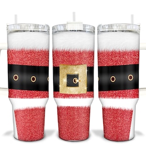 Santa Christmas Sublimated 40oz Quencher Tumbler