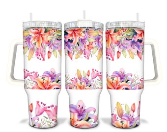 Vaso Quencher sublimado Lillies Lilly de 40 oz