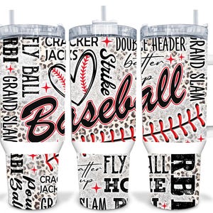 For the Love of Baseball 40oz Sublimation Quencher Tumbler