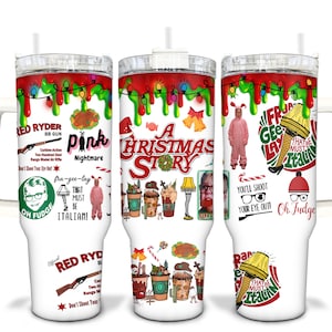 A Christmas Story #2 Sublimated 40oz Quencher Tumbler