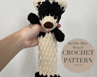 Kit The Mini Weasel Pattern, crochet pattern only