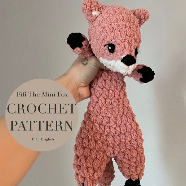 Fifi The Mini Fox Pattern, crochet mini fox pattern only