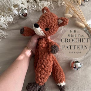 Fifi The Mini Fox Pattern, crochet mini fox pattern only