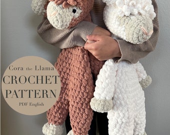 Cora The Llama Pattern, crochet llama pattern only