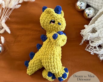 Denny The Mini Dinosaur Pattern | crochet dinosaur / dilophosaurus pattern only