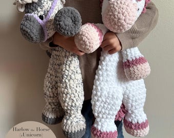 Harlow The Horse Pattern | crochet horse and unicorn patterns only
