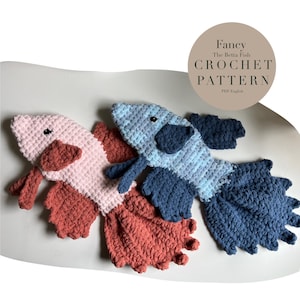 Fancy The Betta Fish Pattern, Crochet Fish Pattern only