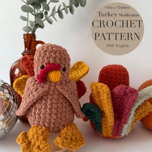 Chia the Turkey Pattern | crochet turkey pattern only | NO SEW