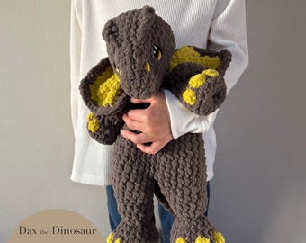 Dax The Dinosaur | crochet dinosaur pattern only