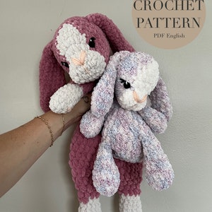 Bowie and Bitsy The Bunnies Pattern, crochet bunny patterns only