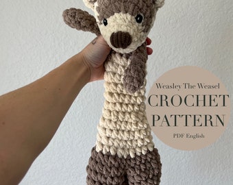 Weasley The Weasel Pattern, crochet weasel pattern only