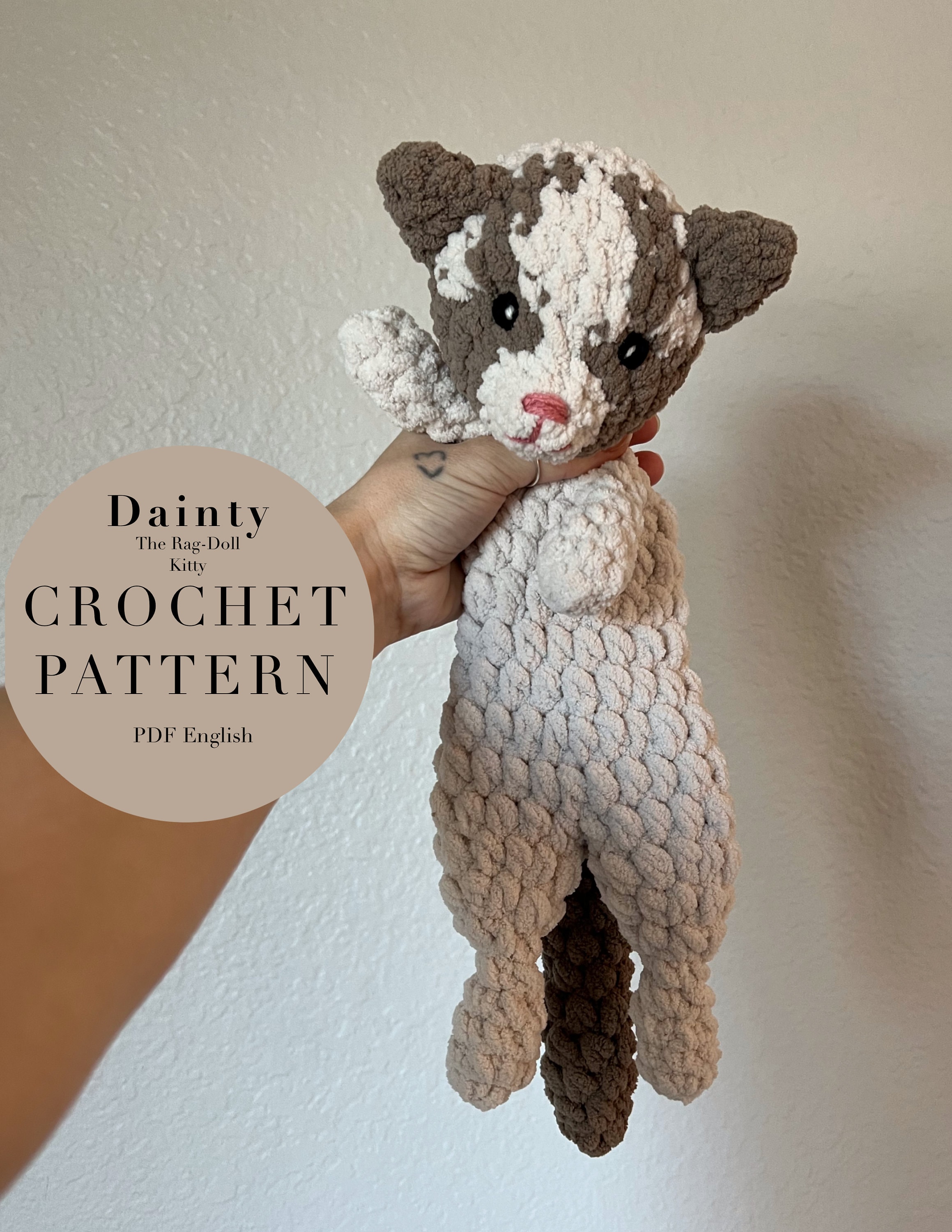 6 Rag Doll Crochet Patterns to Make Adorable Handmade Gifts and Keepsakes 1 Dainty The Rag-Doll Kitty