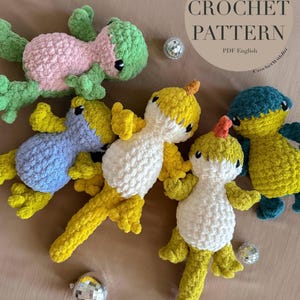 Iggy + Fiona the Iguana and Frog Pattern | crochet frog and iguana patterns only | NO SEW
