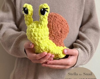 Stella The Snail Pattern | crochet snail pattern only | NO SEW