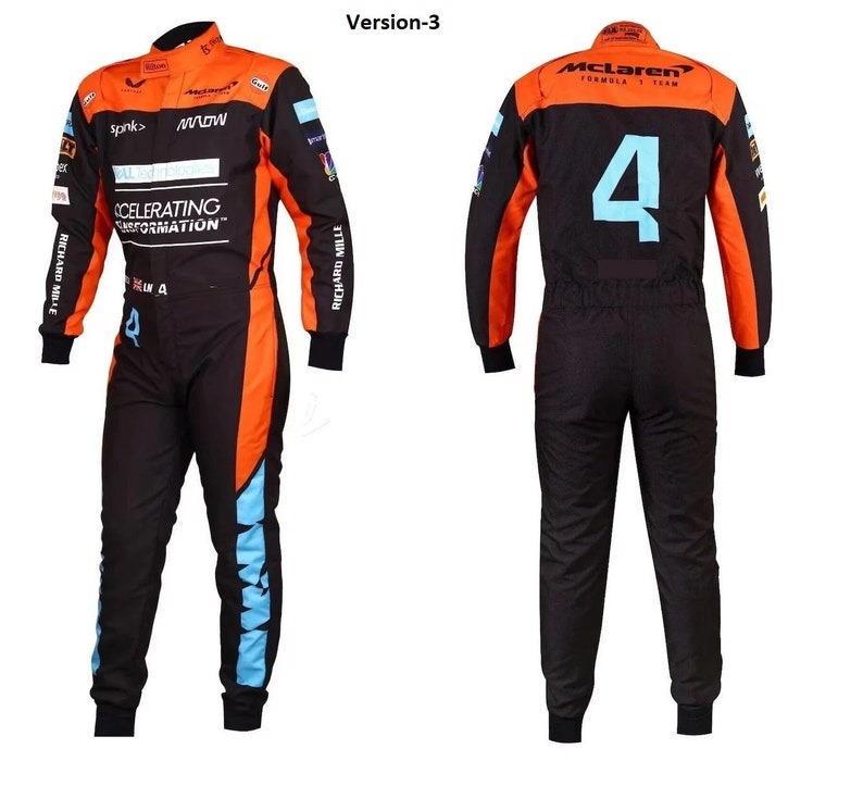 Hand/machine Made Go Kart Racing Suit Digital Printed Made to Order