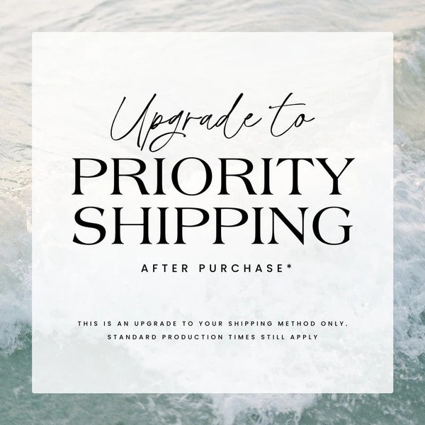 Priority Shipping Upgrade After Purchase